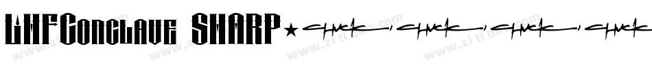LHFConclave SHARP字体转换